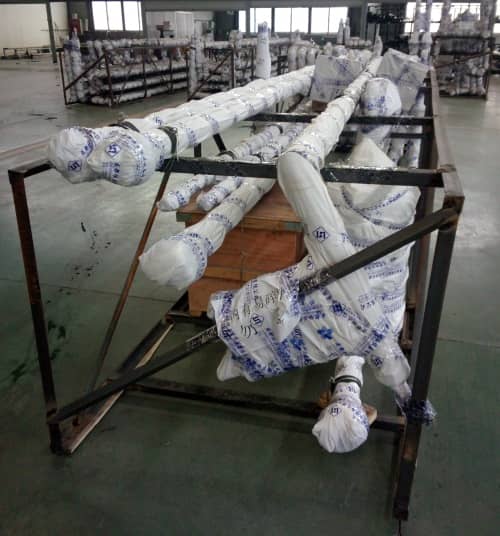 又一批饮料灌装行业用真空绝热低温管、液氮气液分离器即将发往客户现场